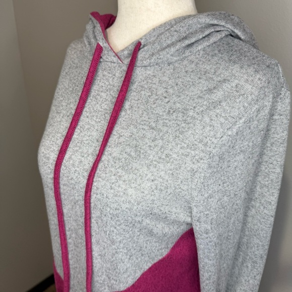 Gray and Pink Women's Hoodie - Picture 2 of 5